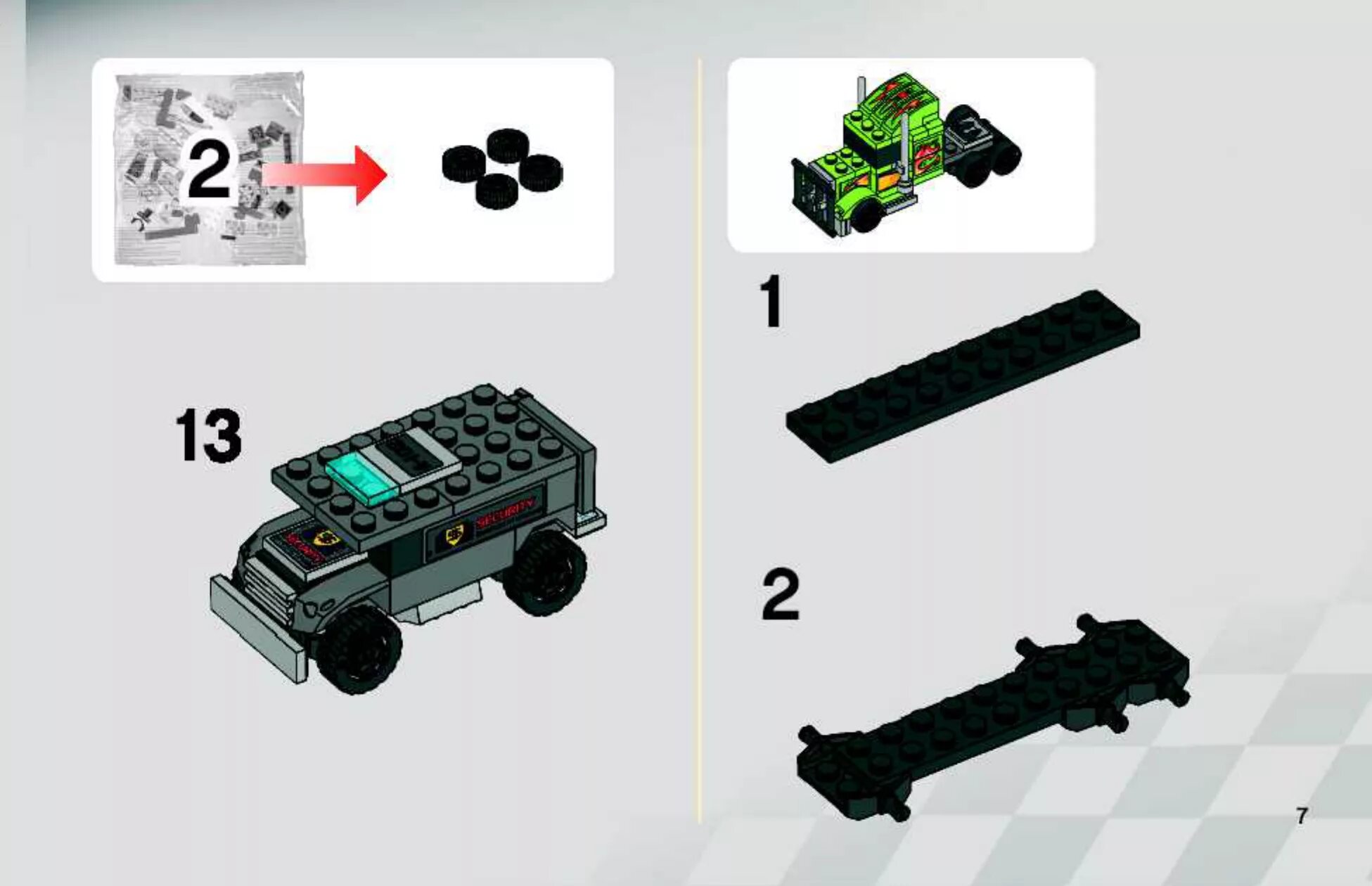 Пистолет из лего инструкция по сборке Manual Lego 8199 (page 7 of 24) (All languages)