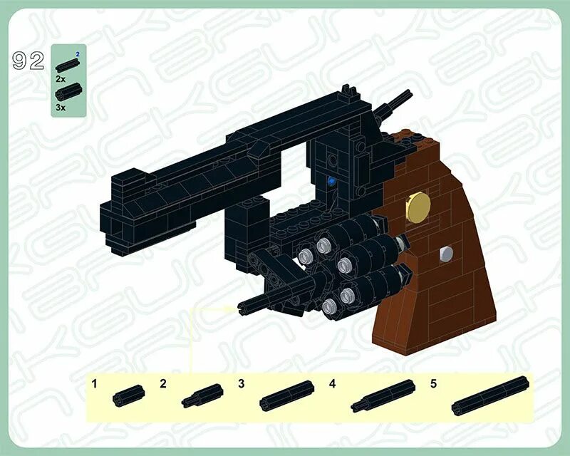 Пистолет из лего инструкция по сборке BrickGun Python 357 Instruction Preview. Instructions and kits now on sale at ht