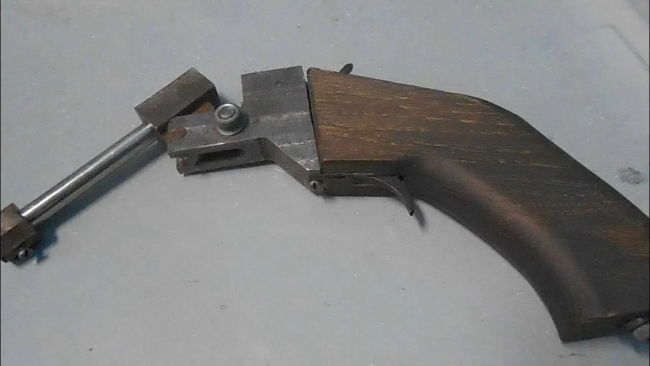 Пистолет своими руками в домашних условиях Самодельный пистолет под мелкашку (22)Homemade gun under the melkashki (22) - Yo