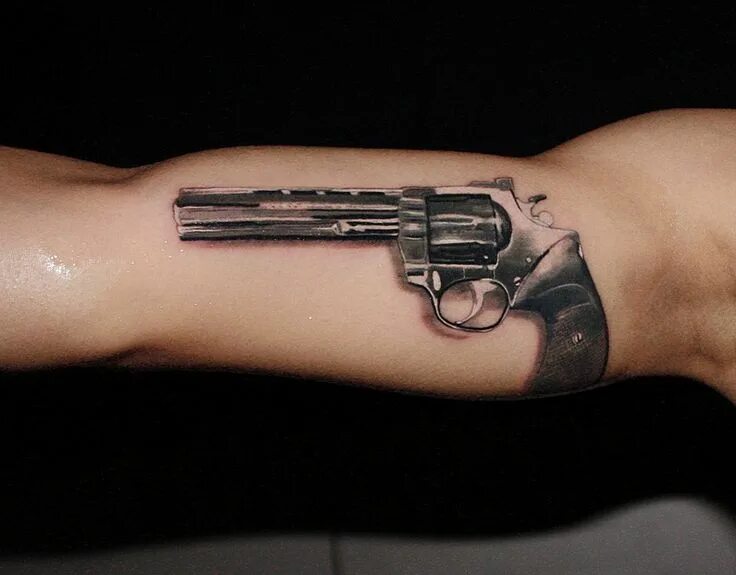 Пистолеты тату фото Pin on Tattoos by Gabor Zsil