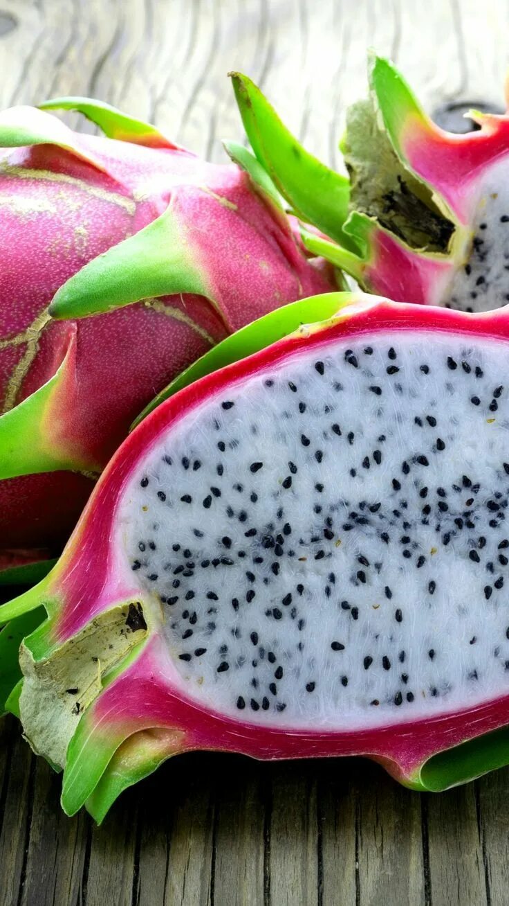 Питахайя фрукт фото в разрезе Обои для iphone Фон Пищевой дизайн Dragon fruit plant, Food, Dragon fruit
