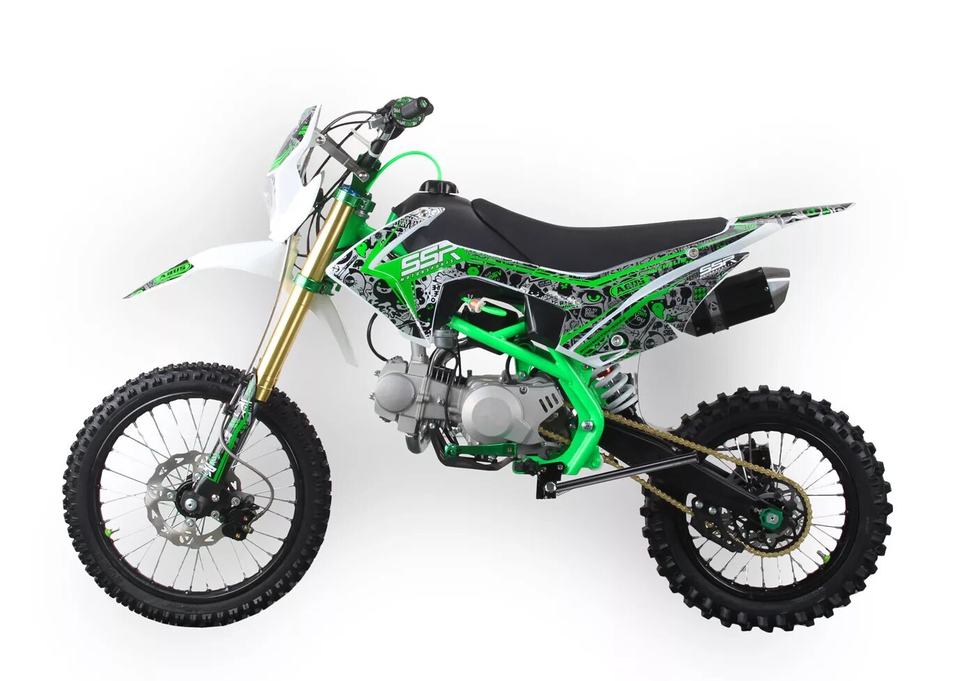 Питбайк что это такое фото Питбайк SSSR ATOM 125 L Atomic Green 2 SATM12530EGG2 : купить, цены в Москве