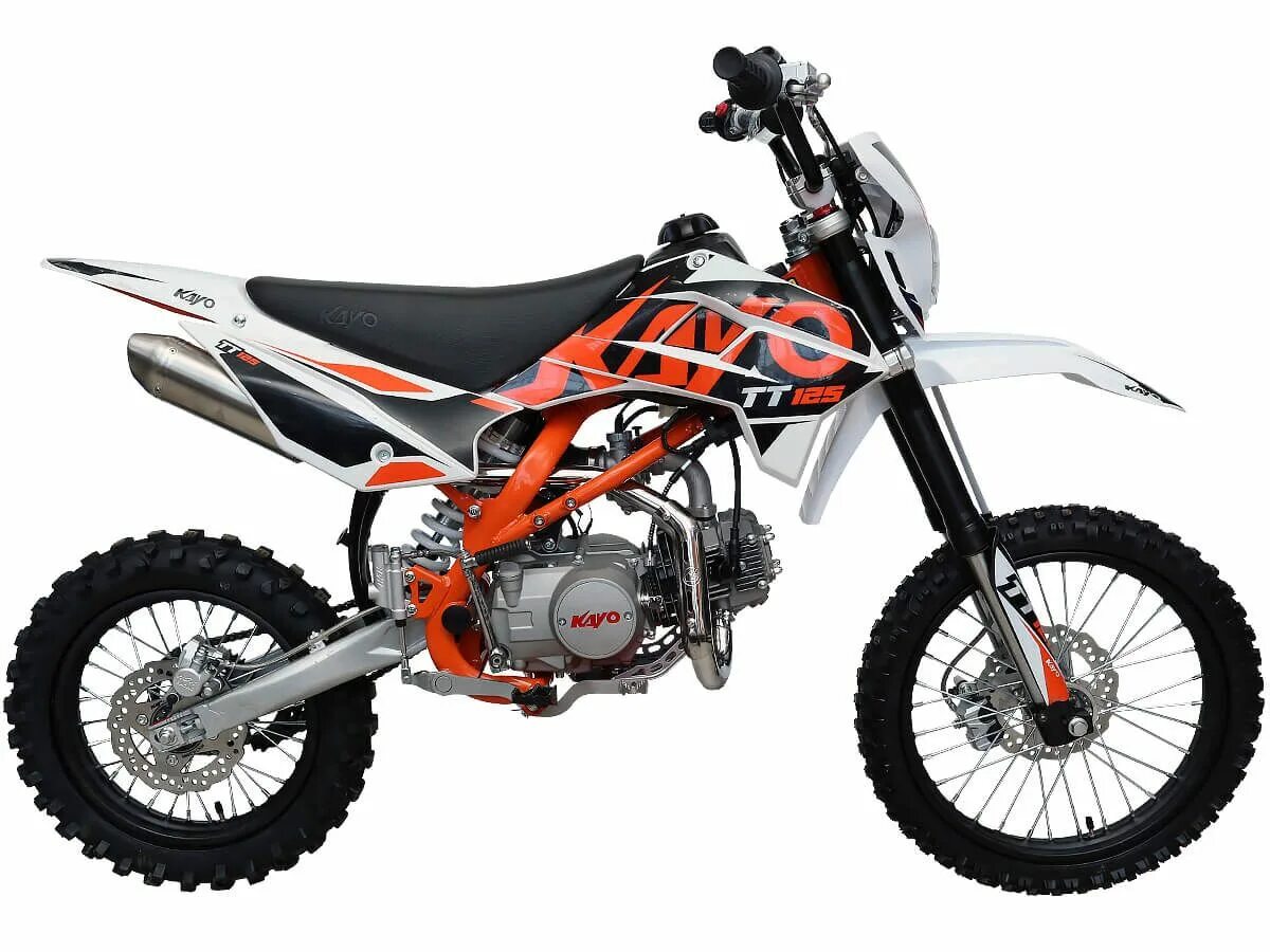 Питбайк что это такое фото Питбайк в собранном виде KAYO BASIC K125 17/14 KRZ (механ.сцепл., кикстартер, 20