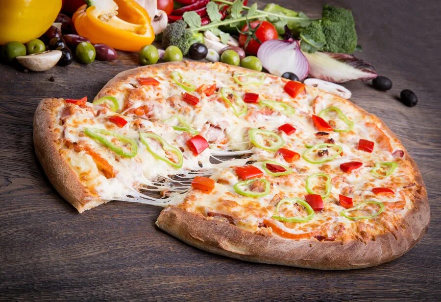 Пицца без сыра фото Tashir Pizza