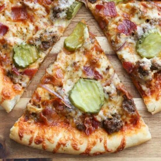 Пицца бургер рецепт с фото cheeseburger pizza. Thin crust bacon cheeseburger pizza #pizza #flatbread Beef R