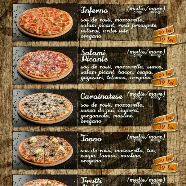 Пицца дели можга меню фото и цены Pizza Delis - Restoran Piza