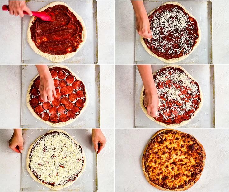 Пицца дома рецепт с фото пошагово This Easy Homemade Pizza Dough recipe yields the best ever homemade pizza in 30 