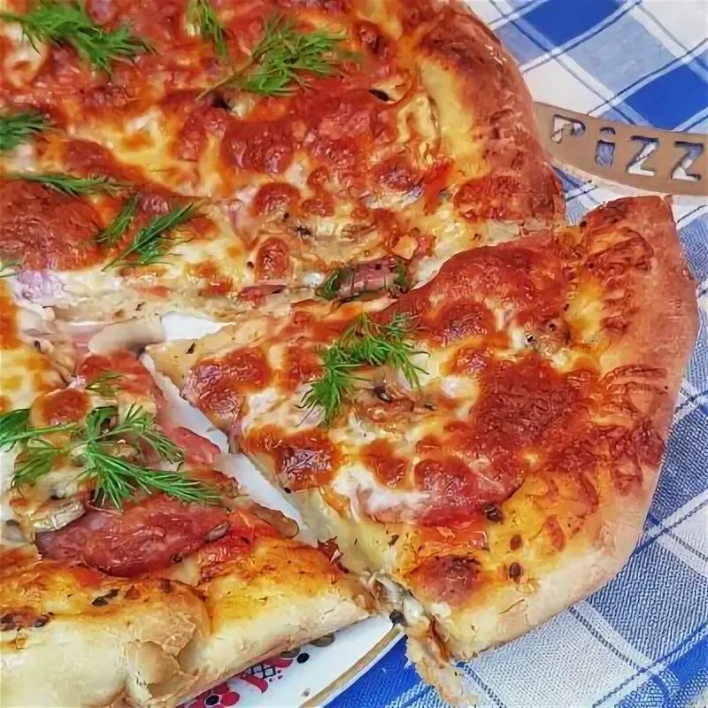 Пицца дрожжевая рецепт с фото Пицца с сыром - рецепты