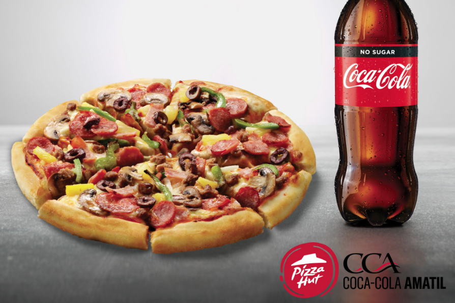 Пицца и кола фото Coca-Cola Wins Five-Year Supply Deal With Pizza Hut - B&T