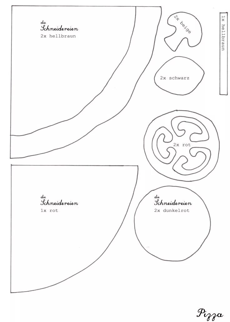 Пицца из фетра своими руками выкройки Pizza Felt pattern Filzfrüchte, Ernährungsgewohnheiten, Filzmuster