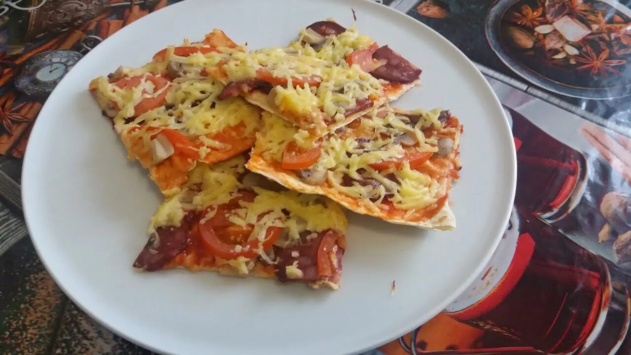 Пицца из лаваша рецепт фото пошаговый Самая Вкусная Пицца за 5 Минут. Пицца из Лаваша. Pizza in 5 minutes - YouTube