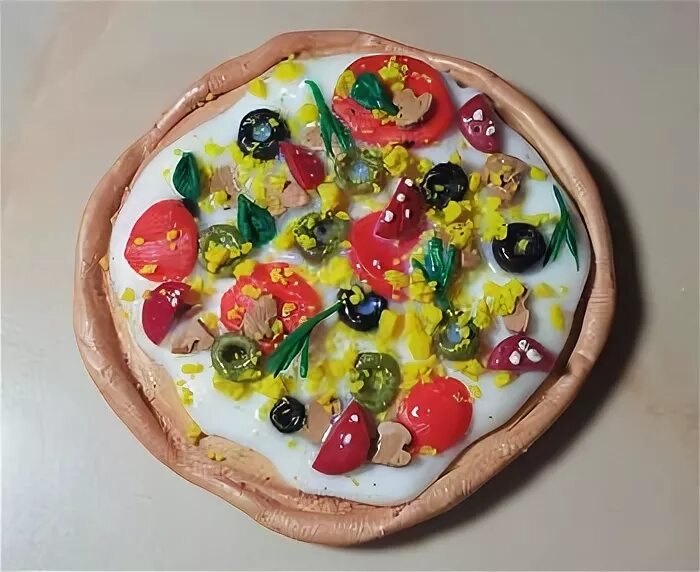 Пицца из пластилина фото Какую еду можно слепить из пластилина. Мастер-класс "Как сделать из пластилина е