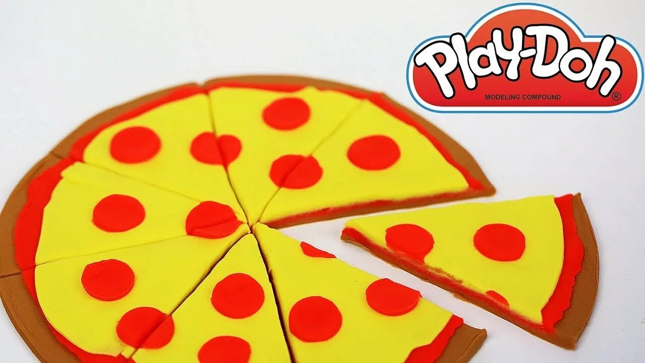 Пицца из пластилина фото Play Doh Pizza How to Make Play Doh Food How to Make Play Doh Pizza - YouTube