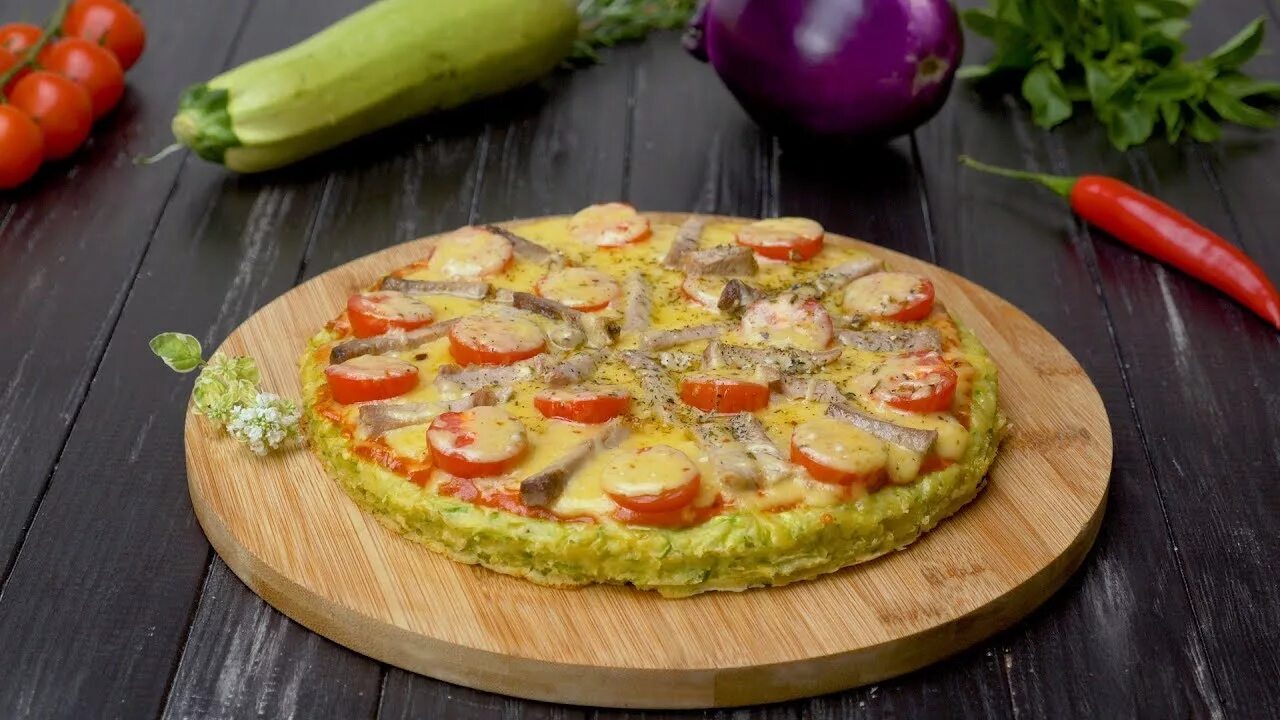 Пицца кабачковая в духовке с фото Как приготовить пиццу из кабачков - Рецепты от Со Вкусом - YouTube