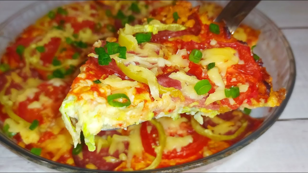 Пицца кабачковая в духовке с фото Кабачковая ПИЦЦА! ВКУСНЫЙ рецепт из КАБАЧКОВ! - YouTube