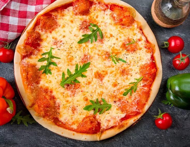Пицца маргарита фото рецепт Рецепт пиццы "Маргарита" в гриле на Вкусном Блоге Пицца маргарита, Еда, Пицца ма
