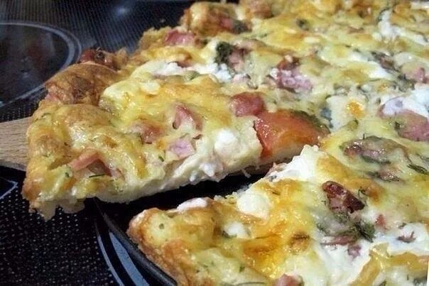 Пицца минутка на сковороде фото Пицца-минутка: отменный вкус без особых хлопот Фуд нетворк, Рецепты пиццы, Кулин