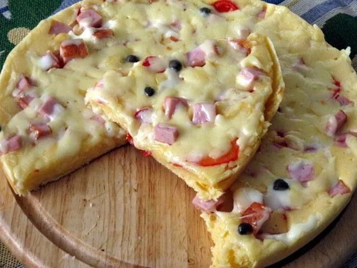 Пицца минутка на сковороде фото рецепт Пицца-минутка на сковороде (с изображениями) Идеи для блюд, Вкусняшки, Тесто для