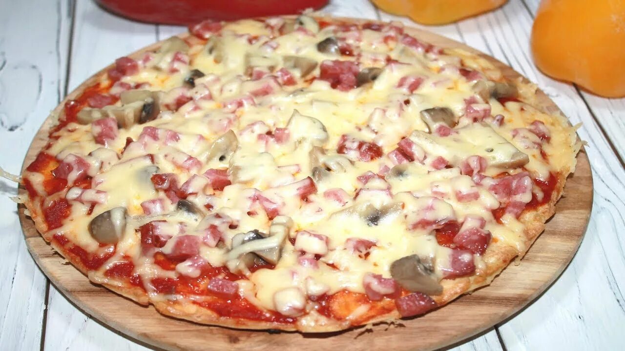 Пицца на сковороде без фото рецепт Самая Вкусная Пицца на Сковороде. Идеальное Тесто - YouTube