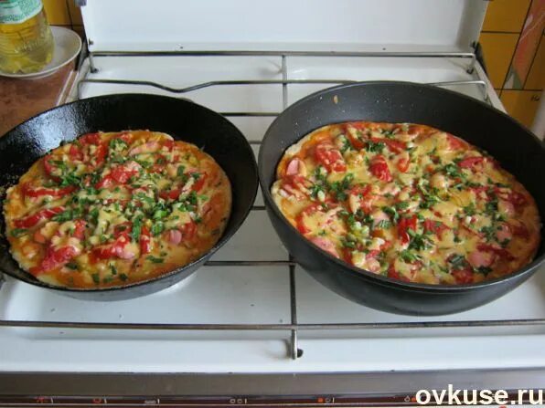 Пицца на сковороде фото домашняя Простые кулинарные рецепты домашних блюд!!!: записи сообщества ВКонтакте