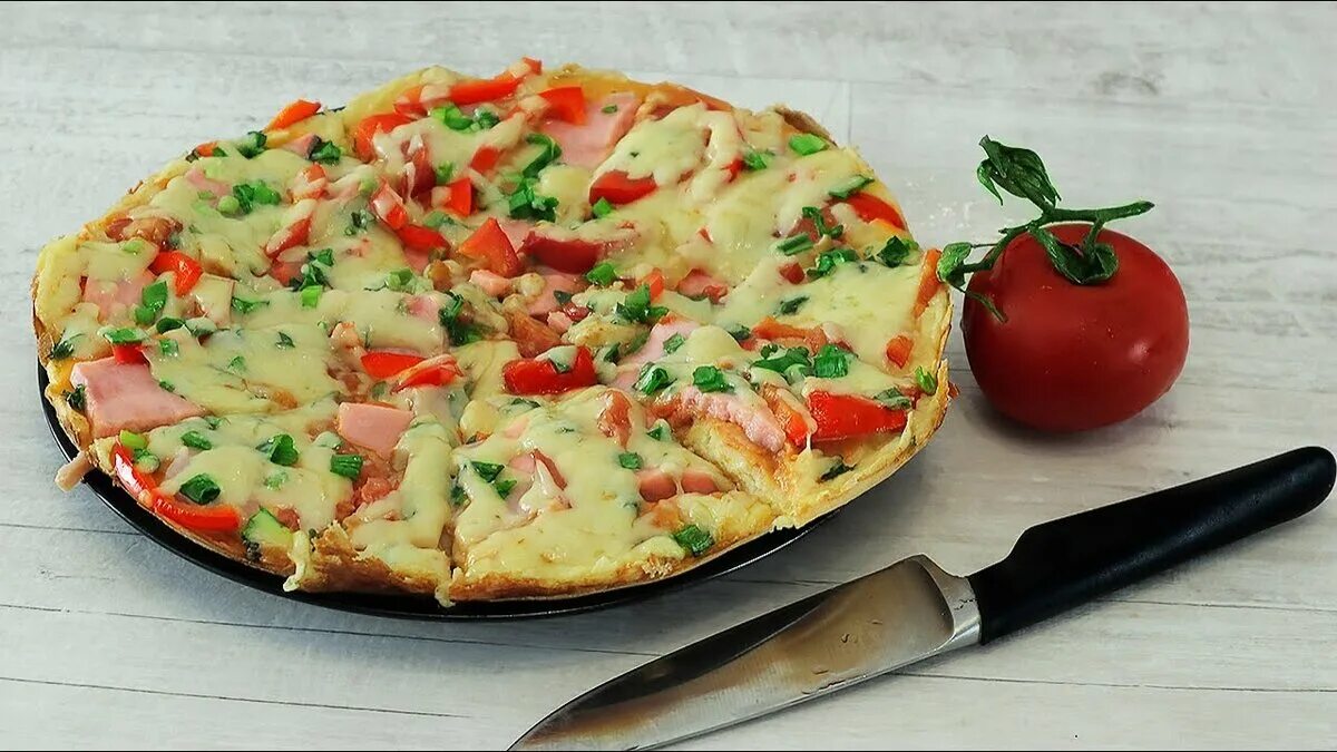 Пицца на сковороде пошаговое фото Пицца на сковороде - быстро, вкусно и просто. Без возни с тестом. Кулинарка Дзен