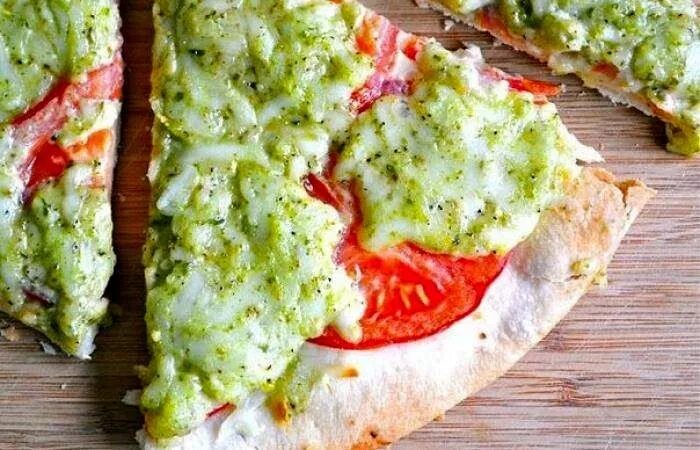 Пицца песто рецепт с фото Пицца с помидорами и базиликом Песто, Идеи для блюд, Тесто для пиццы