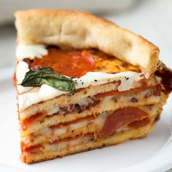 Пицца пирог фото Layered Pizza Cake Recipe Pizza cake, Food, Yummy veggie