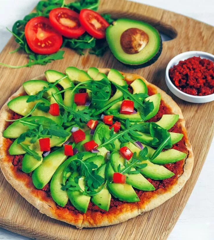 Пицца с авокадо рецепт фото Speedy Avocado Pizza (Vegan & Gluten-free) - Nadia's Healthy Kitchen Healthy kit