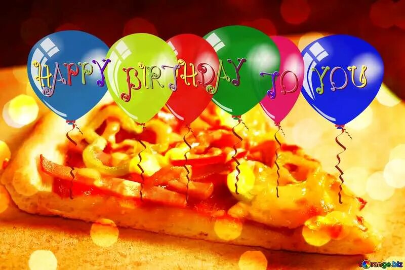 Пицца с днем рождения фото pizza happy birthday card Завантажити безкоштовне зображення № 183799
