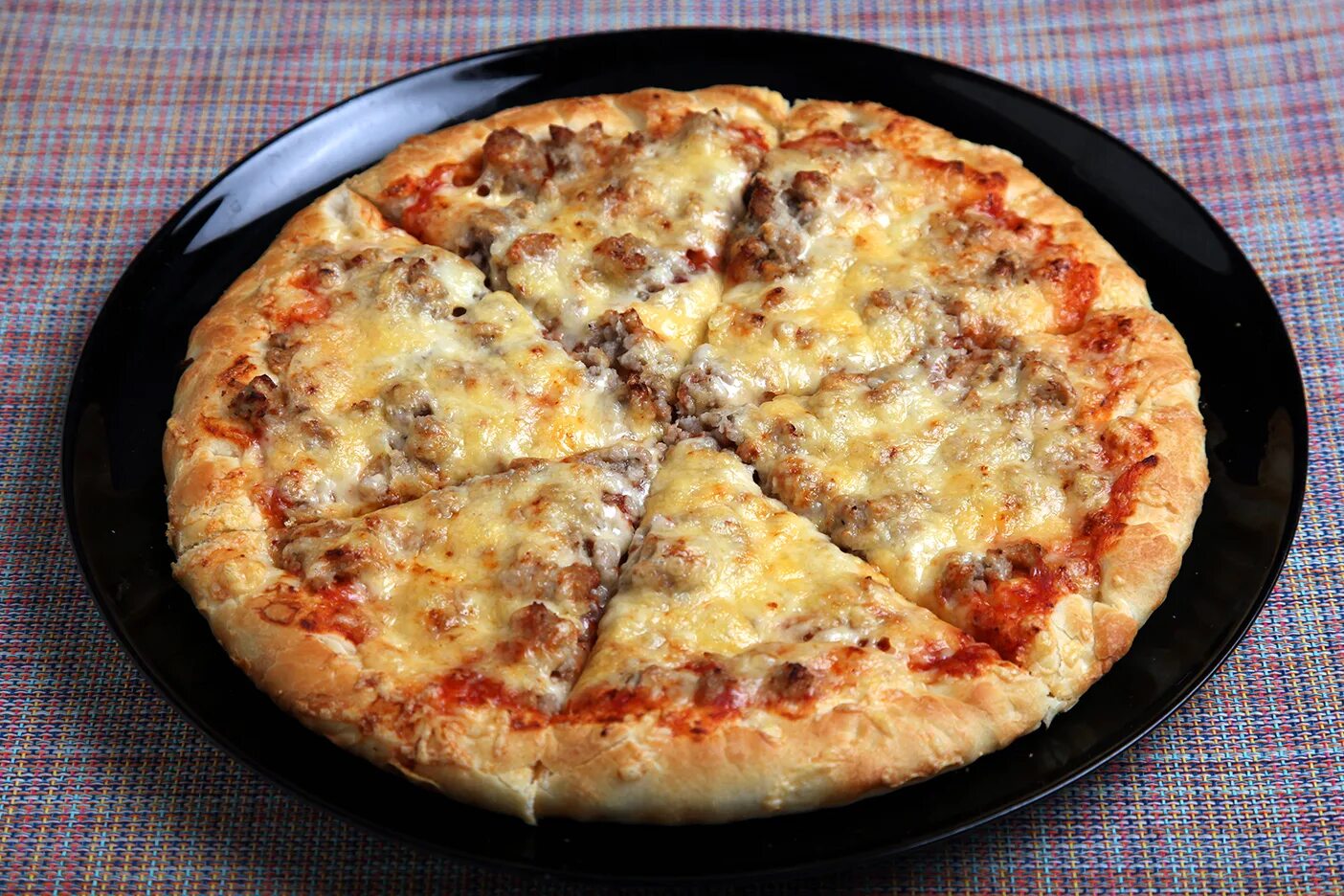 Пицца с фаршем фото Пицца с мясным фаршем