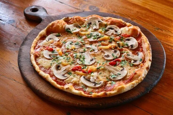 Пицца с грибами фото Пицца с грибами - 7 рецептов в домашних условиях Pizza senza glutine, Ricette, I