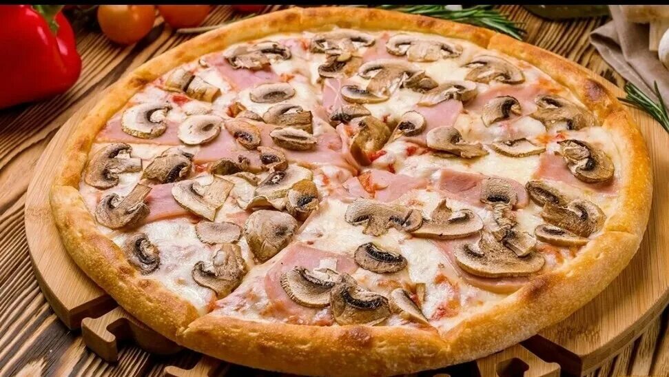 Пицца с грибами и колбасой фото Roll&Pizza, пиццерия, просп. Пушкина, 2В, Таруса - Яндекс Карты