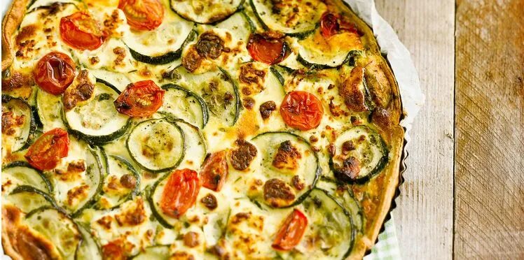 Пицца с кабачками фото Quiche courgette chèvre Recette plat Quiche courgette chevre, Quiche et Recette