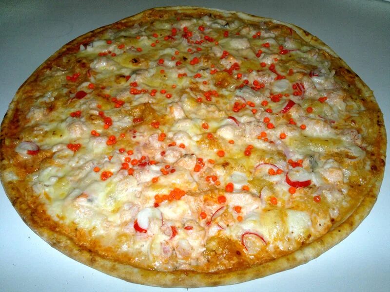Пицца с крабовыми палочками фото Пицца с крабовыми палочками