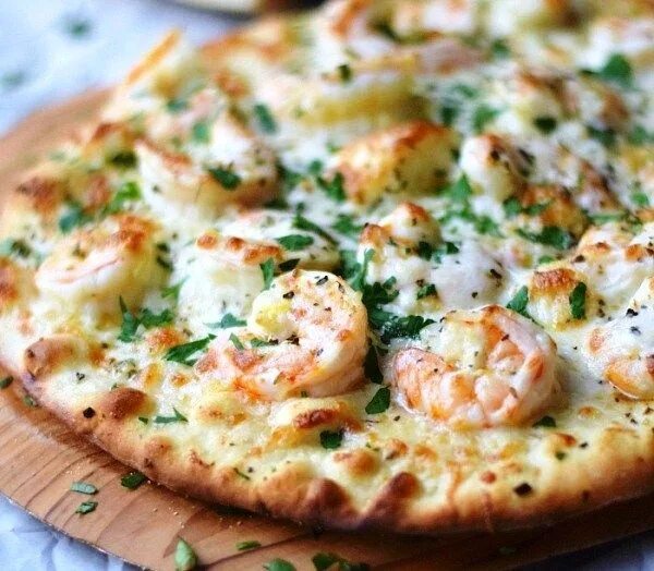 Пицца с креветками фото Пицца с креветками и чесночным соусом Recipe Recipes, Pizza recipes, Homemade pi