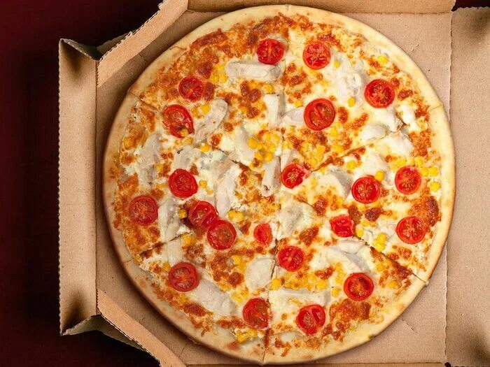 Пицца с помидорами рецепт с фото Заказать "Пицца Мясная с курицей" из Pizza set Михайловск через Яндекс Еду