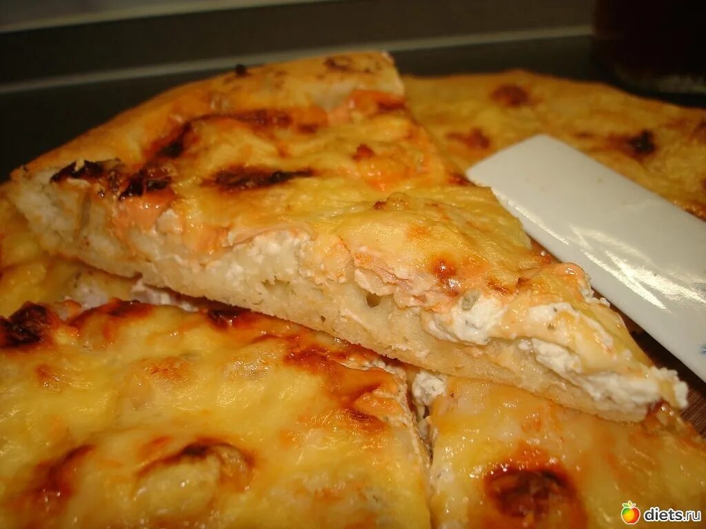 Пицца с творогом фото Фото: Альбом Мои вкусняшки - фотография 169 сырно-творожная пицца с креветками