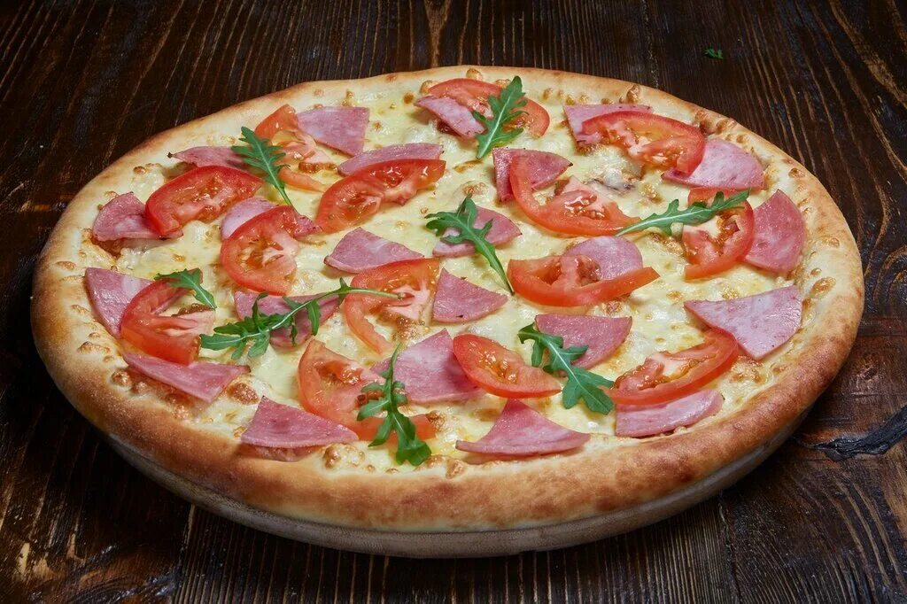 Пицца с ветчиной и сыром фото Kusochek Italii, pizzeria, Russia, Krasnodar, ulitsa Zapadny Obkhod, 1 - Yandex 