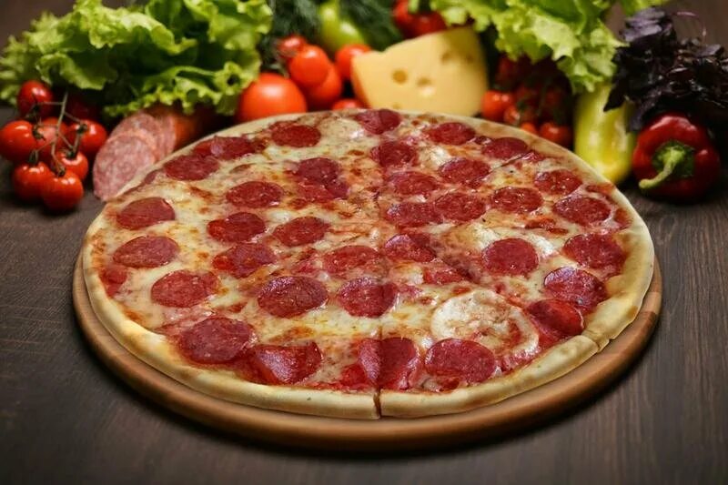 Пицца салями фото Pizza Rolla, пиццерия, Советская ул., 6, посёлок Первомайское, Россия - Яндекс К