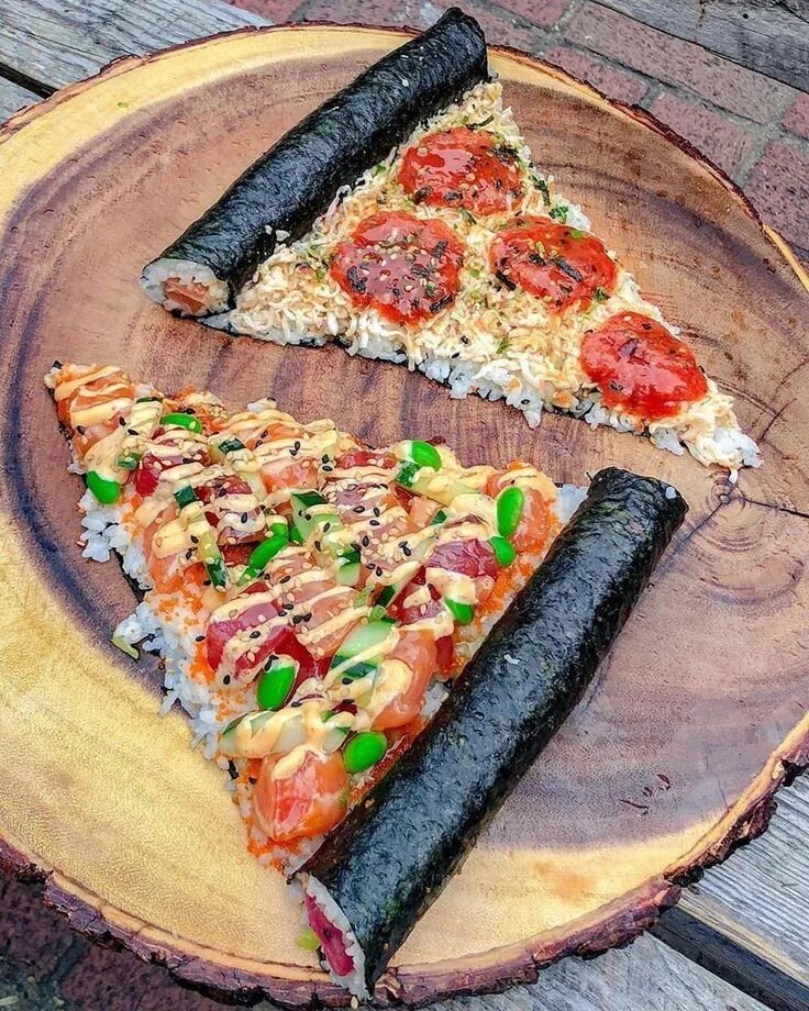 Пицца суши быковская ул 17 фото Delicious Pizza, Donut, Burrito Sushi: Which is Your Favorite?