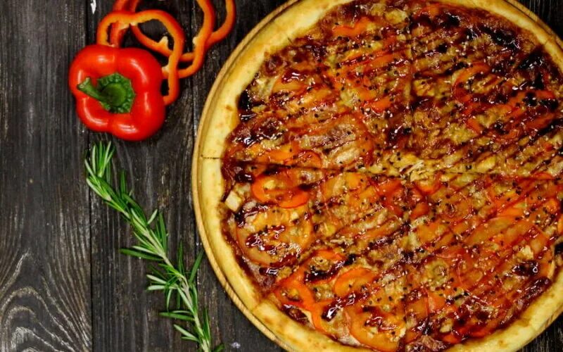 Пицца терияки фото Доставка из Food hunter в Жодино, акции, скидки