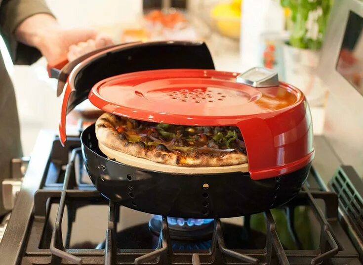 Пицца в аэрогриль с фото pizzeria pronto stovetop pizza oven cooks gourmet meals in six minutes Oven cook