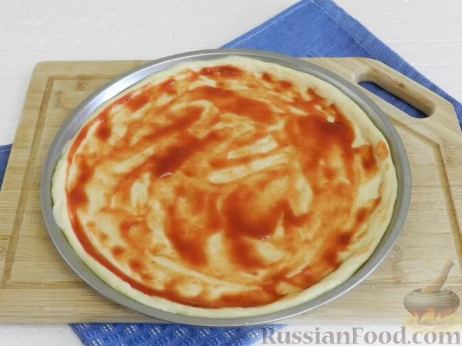 Пицца в аэрогриле пошагово с фото Рецепт: Пицца в аэрогриле на RussianFood.com