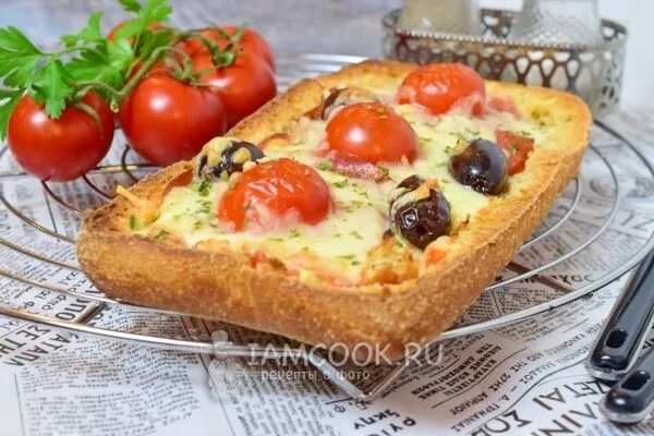Пицца в хлебе рецепт с фото Пицца на хлебе - рецепт с фото Идеи для блюд, Вкусная еда, Идеи для завтрака