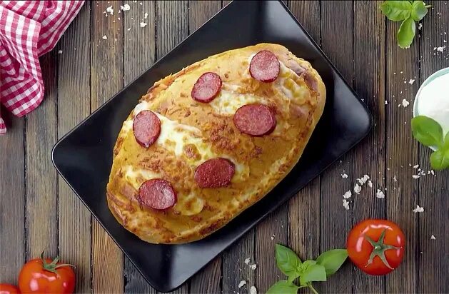 Пицца в хлебе рецепт с фото Пицца из батона - Сормовский Хлеб