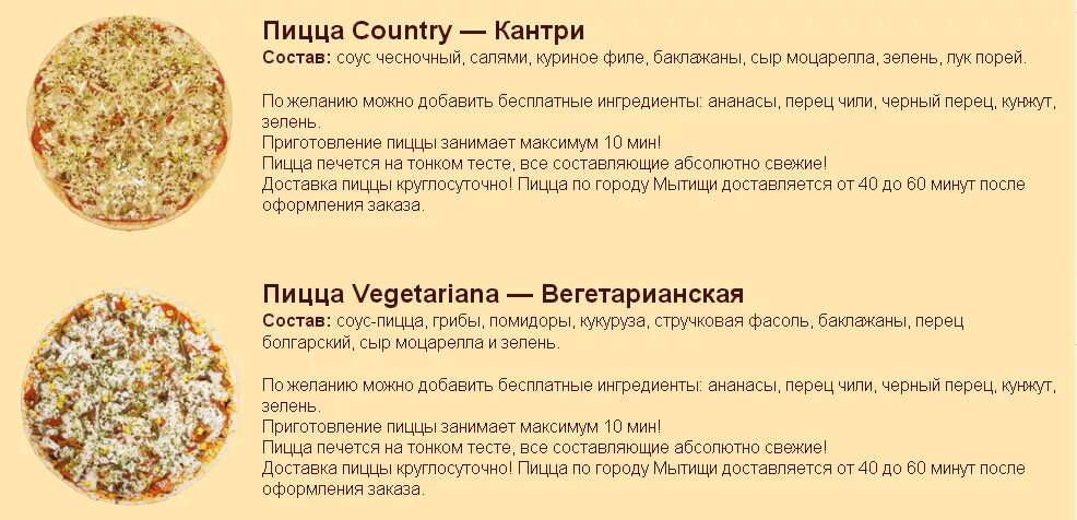 Пицца виды и названия фото состав Пицца состав начинки CoffMachines.ru