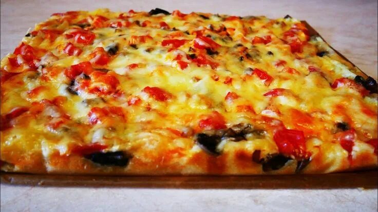 Пицца заливная рецепт с фото Пицца БЕЗ ХЛОПОТ на ЖИДКОМ тесте БЫСТРО и ВКУСНО Savoury baking, Cooking recipes