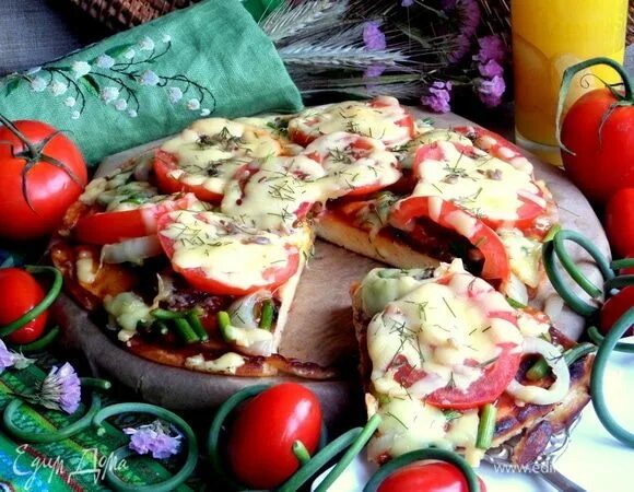 Пицца заливная рецепт с фото Заливная пицца в сковороде, пошаговый рецепт на 11319 ккал, фото, ингредиенты - 