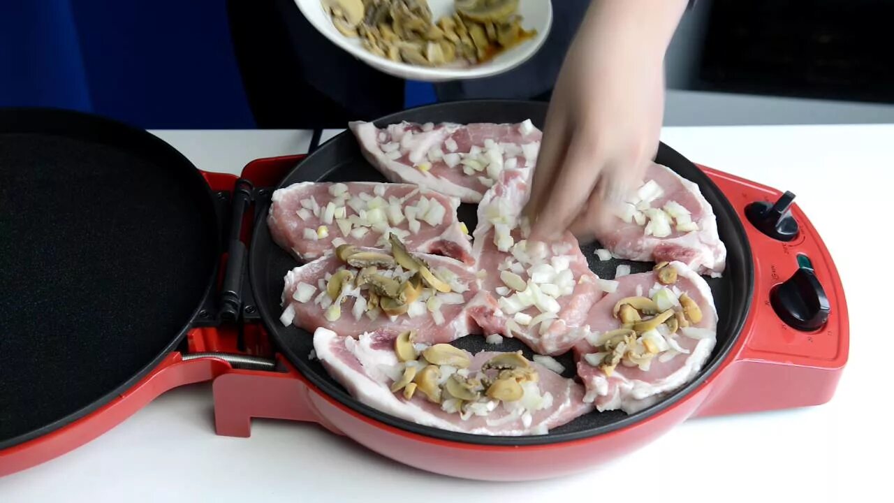 Пиццемейкер рецепты приготовления с фото Мясо по-французски в мультипечи GFgril GFB-1500 PIZZA-GRILL - YouTube