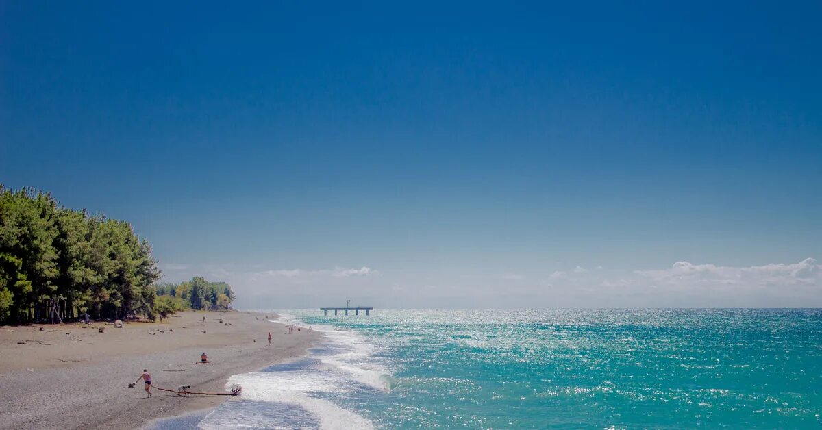 Пицунда море фото Чёрное море Пикабу